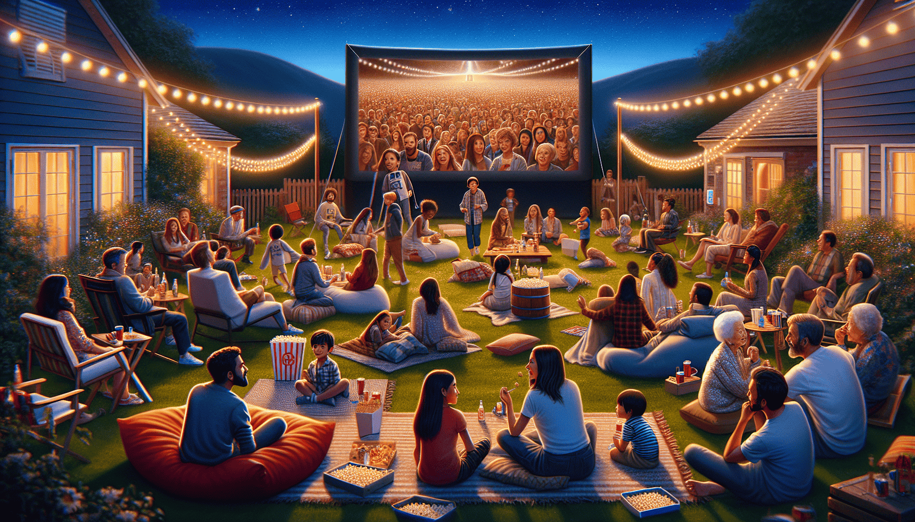 outdoor movie night games inline image